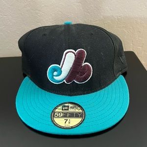 Montreal Expos Hat (black and teal)